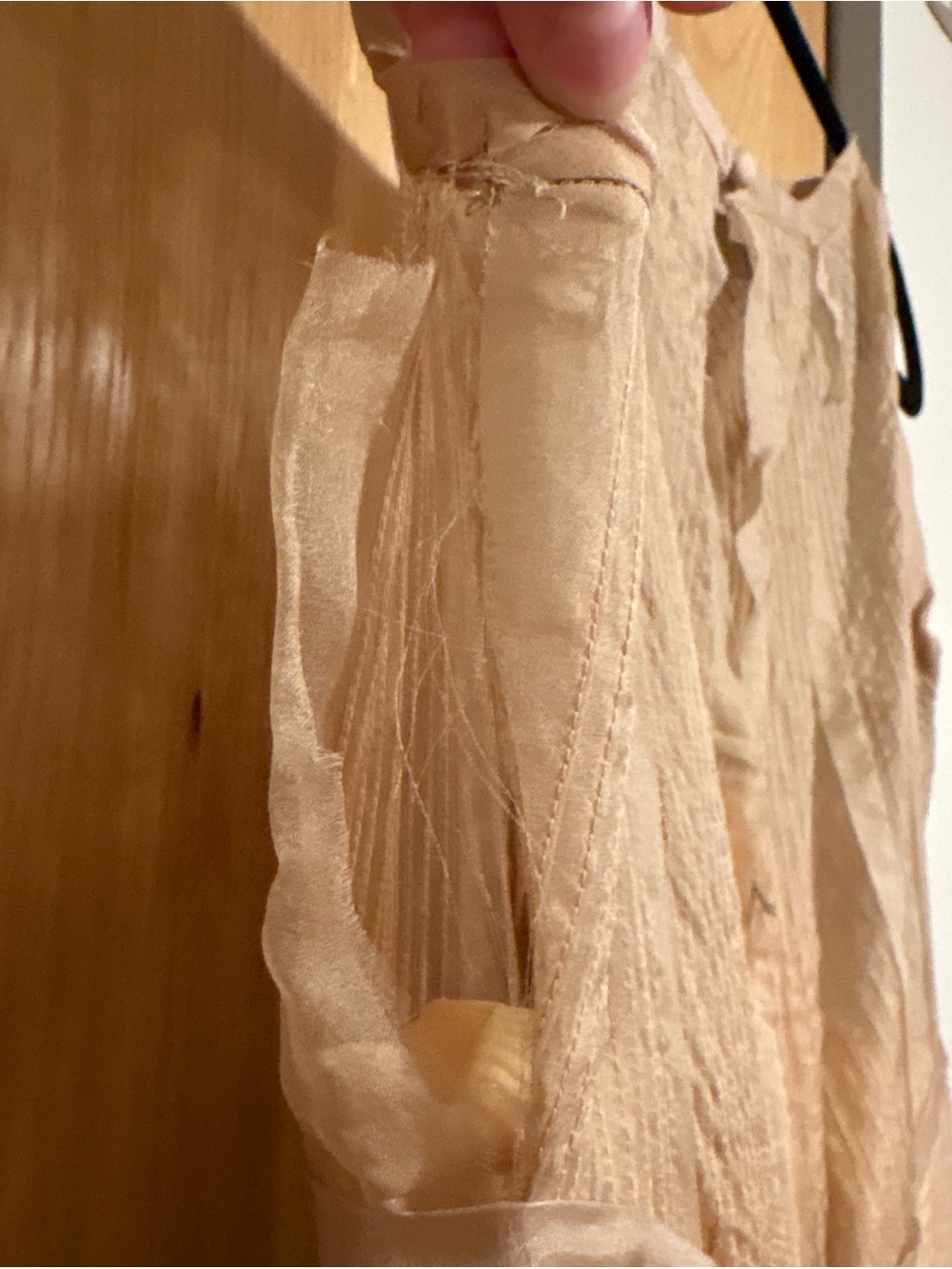 Sleeveless Beige Fit-and-Flare Dress - Picture 6 of 6